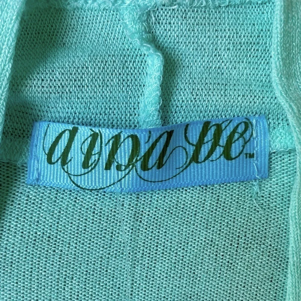 AINA BE Cardigan Open Front Lightweight Long Sleeve Seafoam Women Size M NWT